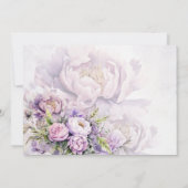 Merci de Mariage de Lavande d'aquarelle (Dos)