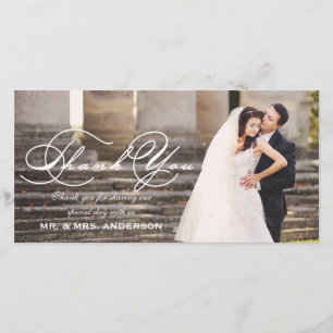 Merci de mariage de manuscrit