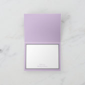 Merci de Mariage de Rose jaune clair et violet Lil (Intérieur)