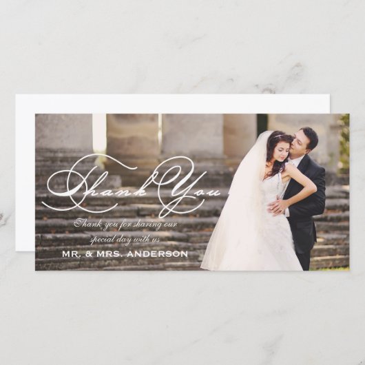 Merci de Mariage de script (Devant / Derrière)