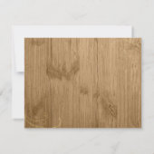 Merci de Mariage de tournesol Brown rustique (Dos)