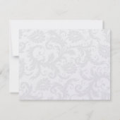 Merci de Mariage de triage Damask noir (Dos)