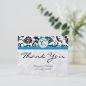 Merci de Mariage de triage Damask noir (Debout devant)