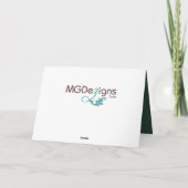 Merci de mariage d'hiver Silver vert (Dos)