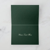 Merci de mariage d'hiver Silver vert (Intérieur)