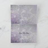 Merci de mariage d'hiver violet (Intérieur)