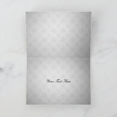 Merci de mariage d'hiver violet (Intérieur)