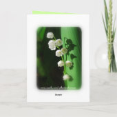 Merci de mariage du muguet (Dos)