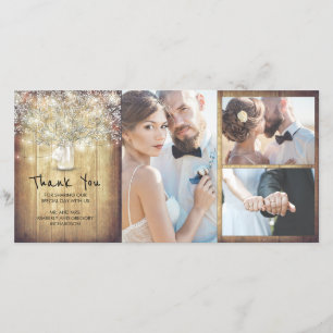 Merci de mariage du souffle de maçon du bébé