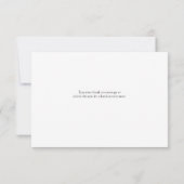 Merci de mariage élégant à l'encre d'orchidée embo (Dos)