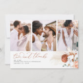 Merci de Mariage en laiton Pampas Tropical Terraco (Devant)