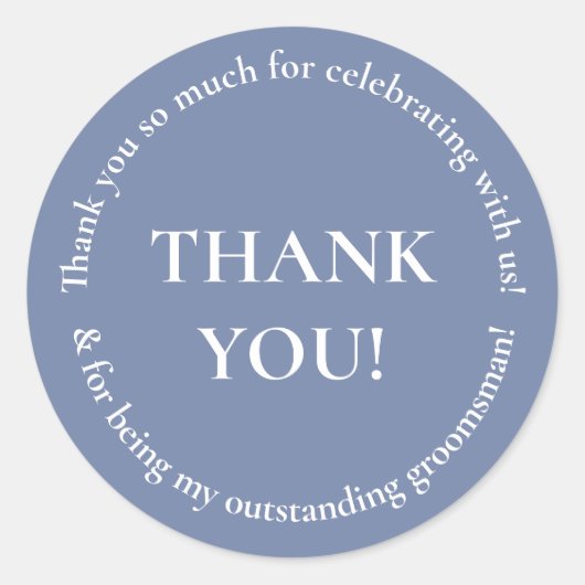 Merci de mariage Favor Sticker de mariage (Devant)