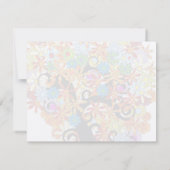 Merci de Mariage LoveTree à fleurs multicolores (Dos)