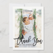 Merci de Mariage photo à la main (Devant)