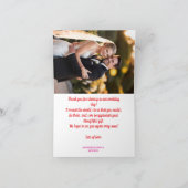 merci de mariage photo moderne TAILLE MINI (Intérieur)