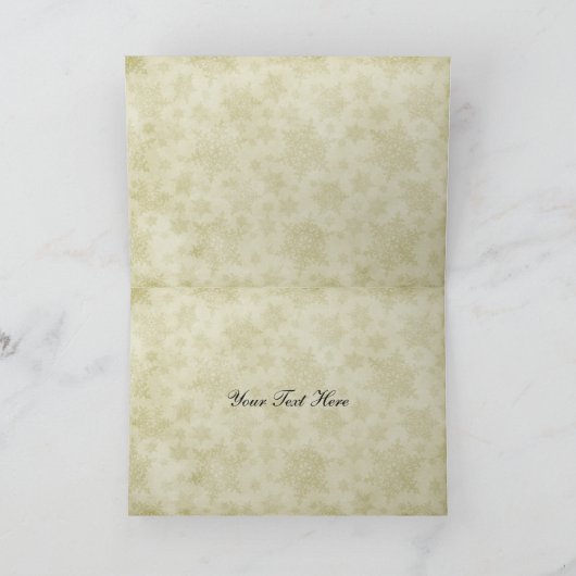 Merci de mariage rustique vert hiver (Intérieur)