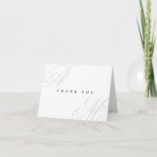 Merci de Mariage simple blanc (Devant)