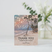 Merci de mariage tropical Vintage Beach (Debout devant)