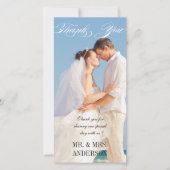 Merci de Mariage vertical simple (Devant)