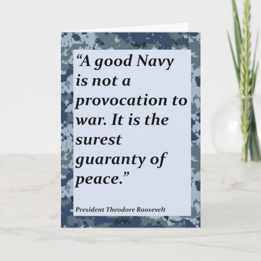 Merci de marine pour votre carte de service (Devant)