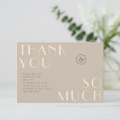 Merci De Marque Moderne Avec Votre Carte Logo (Debout devant)