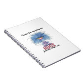 Merci de m'avoir accepté Cahier à spirale Fuzzy Hu (Côté Droit)
