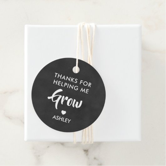 Merci de m'avoir aidé à développer une étiquette c (En situation)