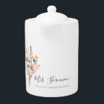 Merci De M'Avoir Aidé À Fleur Pot De Thé<br><div class="desc">Montrez de l'appréciation avec cette belle aquarelle florale,  "Merci de m'aider à fleurir" théière pot! Parfait pour les enseignants ! Tasse correspondante disponible !</div>