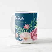 Merci de m'avoir aidé à fleurir Mug Floral (Devant gauche)