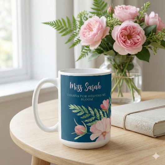 Merci de m'avoir aidé à fleurir Mug Floral