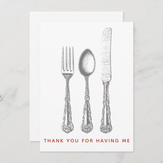 Merci de m'avoir invité pour dîner (Devant / Derrière)