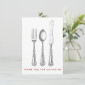 Merci de m'avoir invité pour dîner (Debout devant)