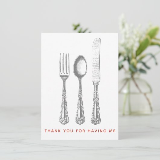 Merci de m'avoir invité pour dîner (Debout devant)