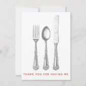 Merci de m'avoir invité pour dîner (Devant)