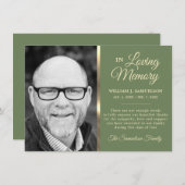 Merci de mémoire des funérailles de l'Armée verte (Devant / Derrière)