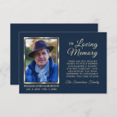 MERCI de mémoire funéraire de la Sympathy NAVY (Devant / Derrière)