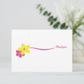 Merci de message de Fête des mariées rose chaud ré (Debout devant)