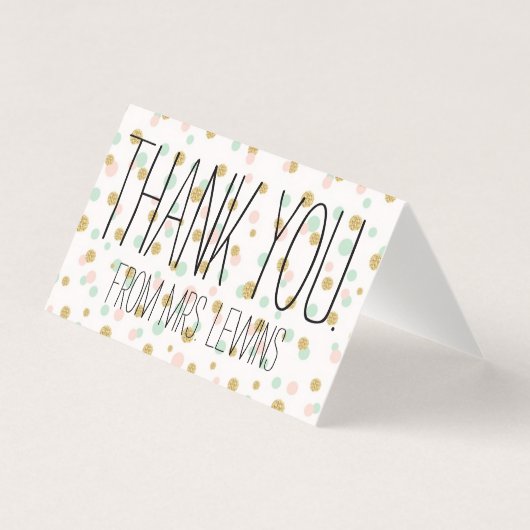 Merci de Mme la nouvelle mariée (Enseignante) (Front)