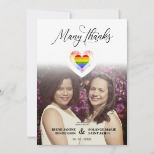 Merci de mode LGBT Arc-en-ciel de Fierté Photo de