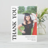Merci de  moderne simple Carte photo (Debout devant)