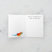 Merci de Motif Macaw Tropical Coloré (Intérieur)