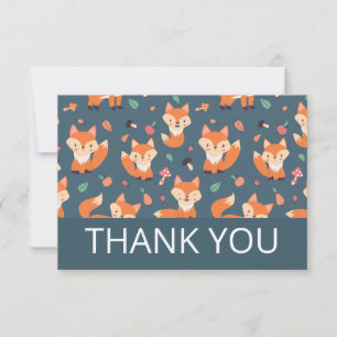 Merci de Motif Orange Fox