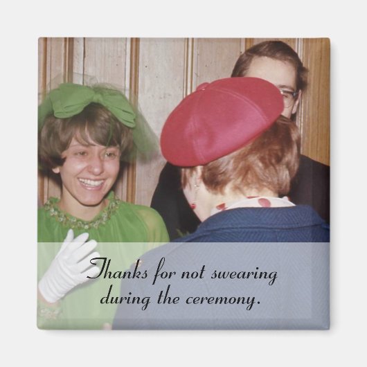 "Merci de ne pas jurer" aimant (Devant)