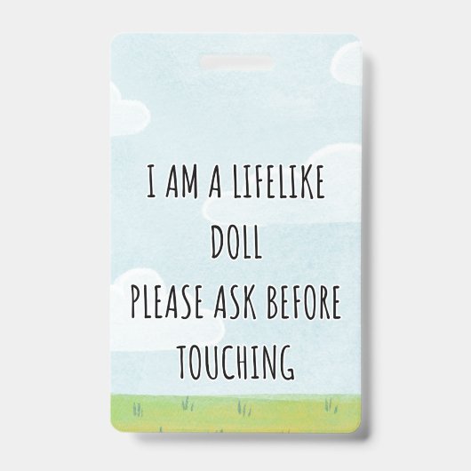 Merci de ne pas toucher Badge pour siège auto de p (Avant)