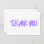 Merci de néon violet tendance (Devant / Derrière)