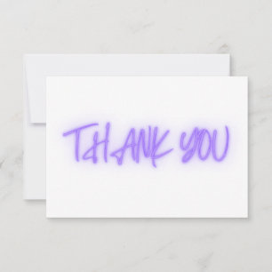 Merci de néon violet tendance