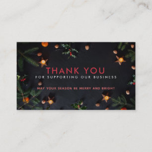 Merci de Noël Carte de visite