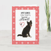 Merci de Noël de marcheur de chien (Devant)