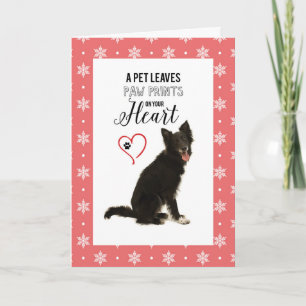 Merci de Noël de marcheur de chien