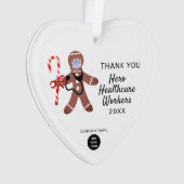 Merci de Noël d'entreprise Santé Héros Ce (devant)